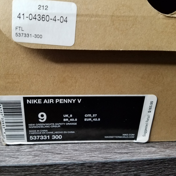 Nike Air Penny V Size 9 - Picture 4 of 5